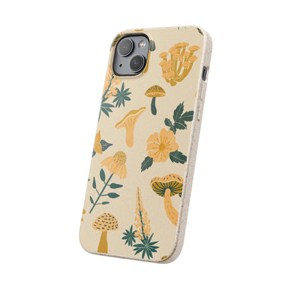 Eco-Friendly Mushroom Floral Phone Case - Forestcore