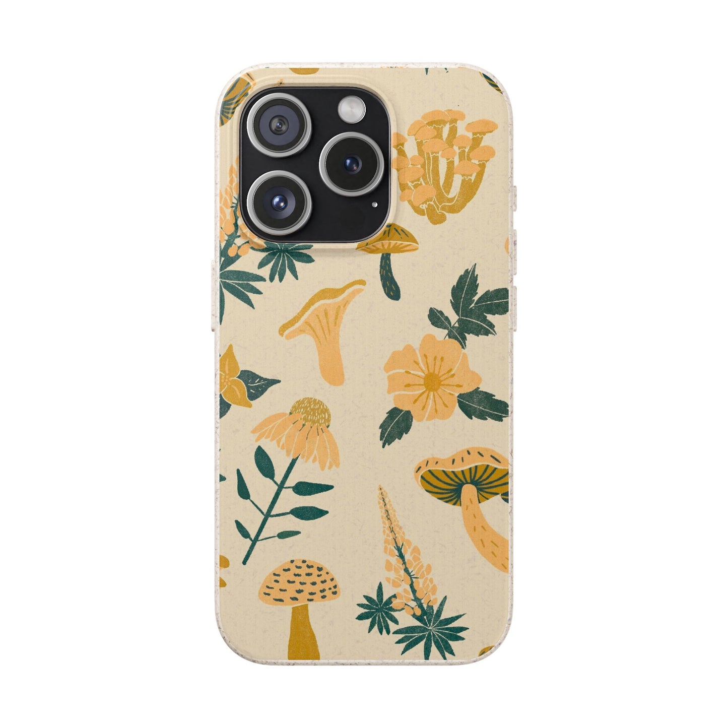 Eco-Friendly Mushroom Floral Phone Case - Forestcore