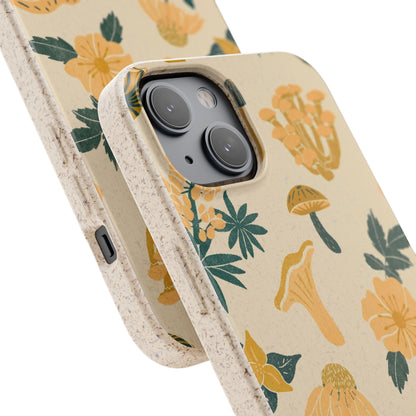 Eco-Friendly Mushroom Floral Phone Case - Forestcore