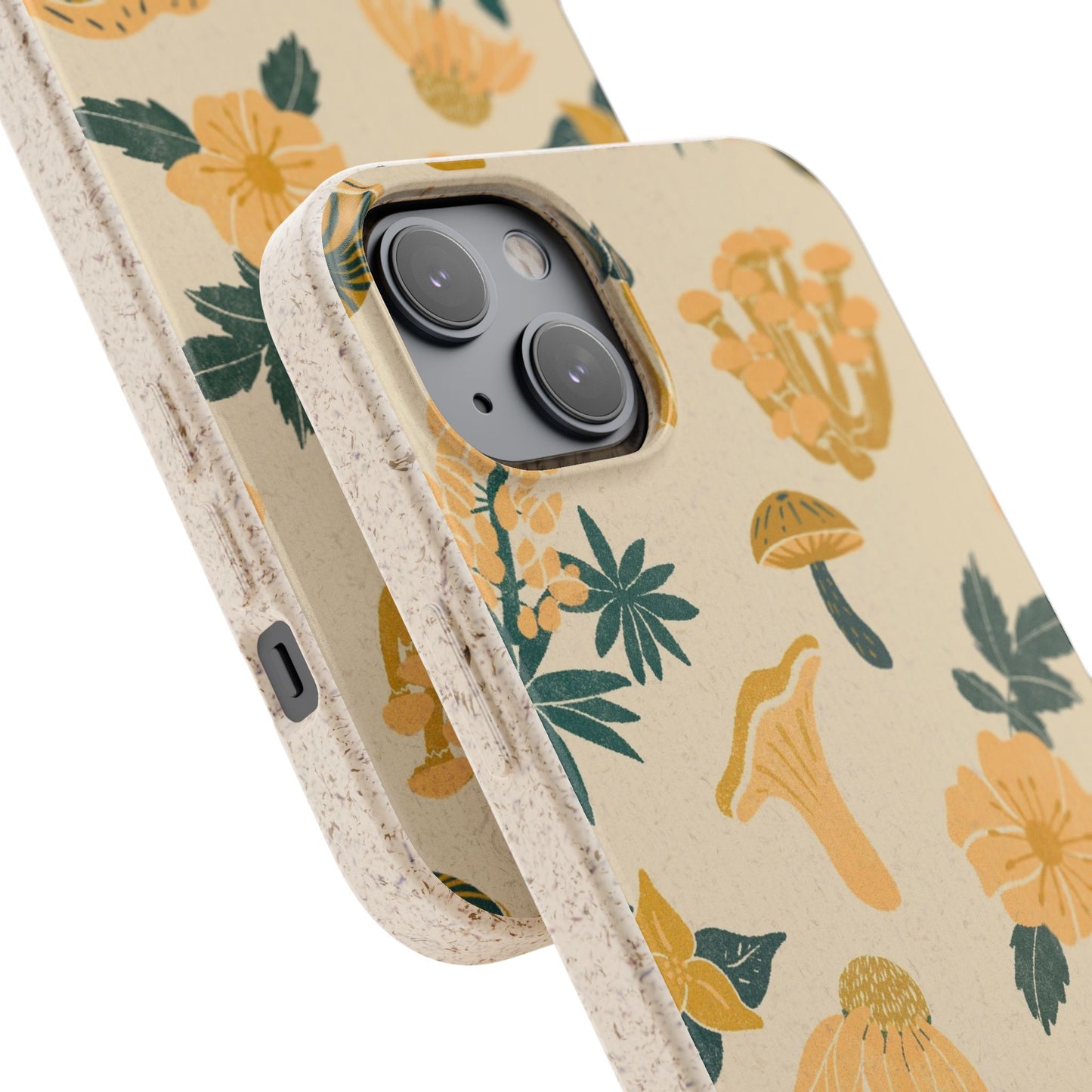 Eco-Friendly Mushroom Floral Phone Case - Forestcore