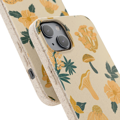 Eco-Friendly Mushroom Floral Phone Case - Forestcore