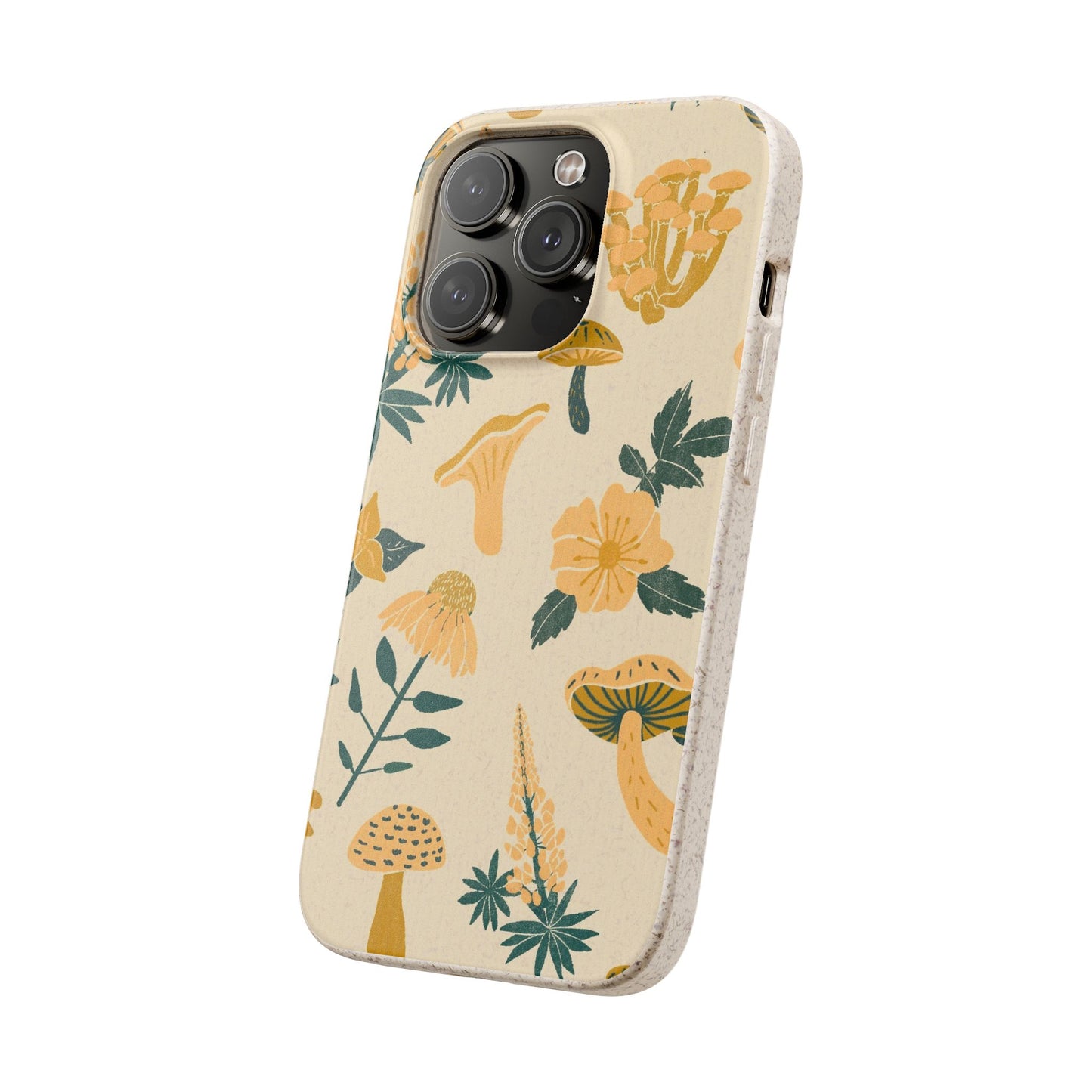 Eco-Friendly Mushroom Floral Phone Case - Forestcore