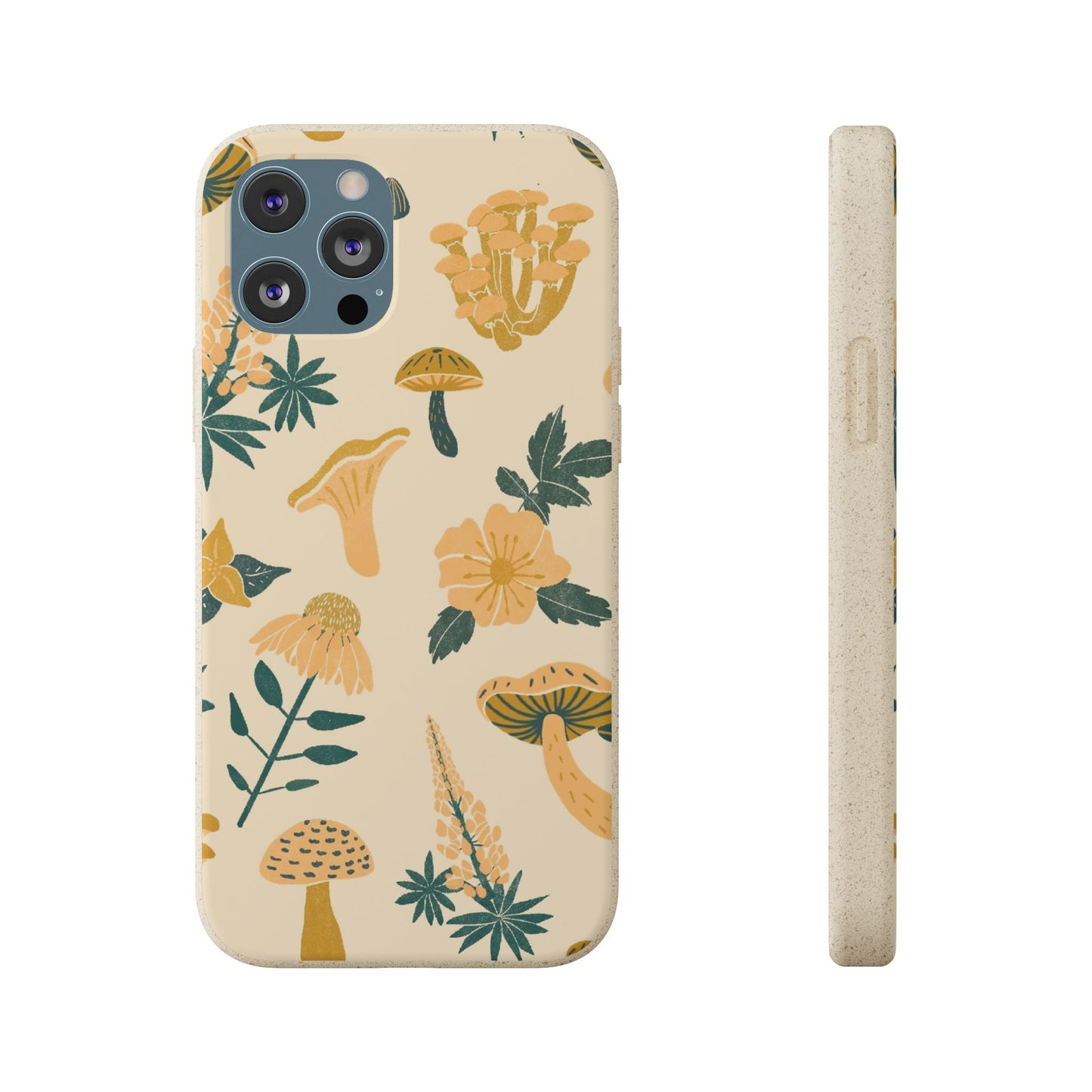 Eco-Friendly Mushroom Floral Phone Case - Forestcore