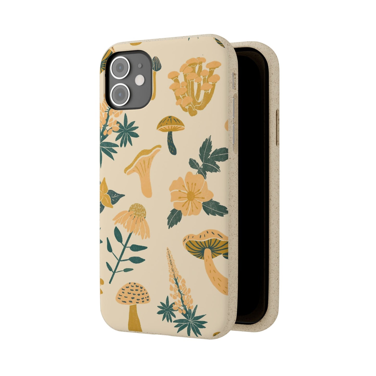 Eco-Friendly Mushroom Floral Phone Case - Forestcore