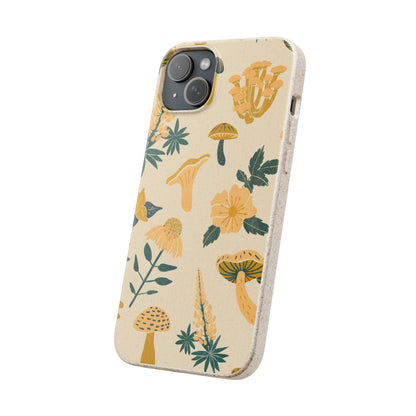 Eco-Friendly Mushroom Floral Phone Case - Forestcore