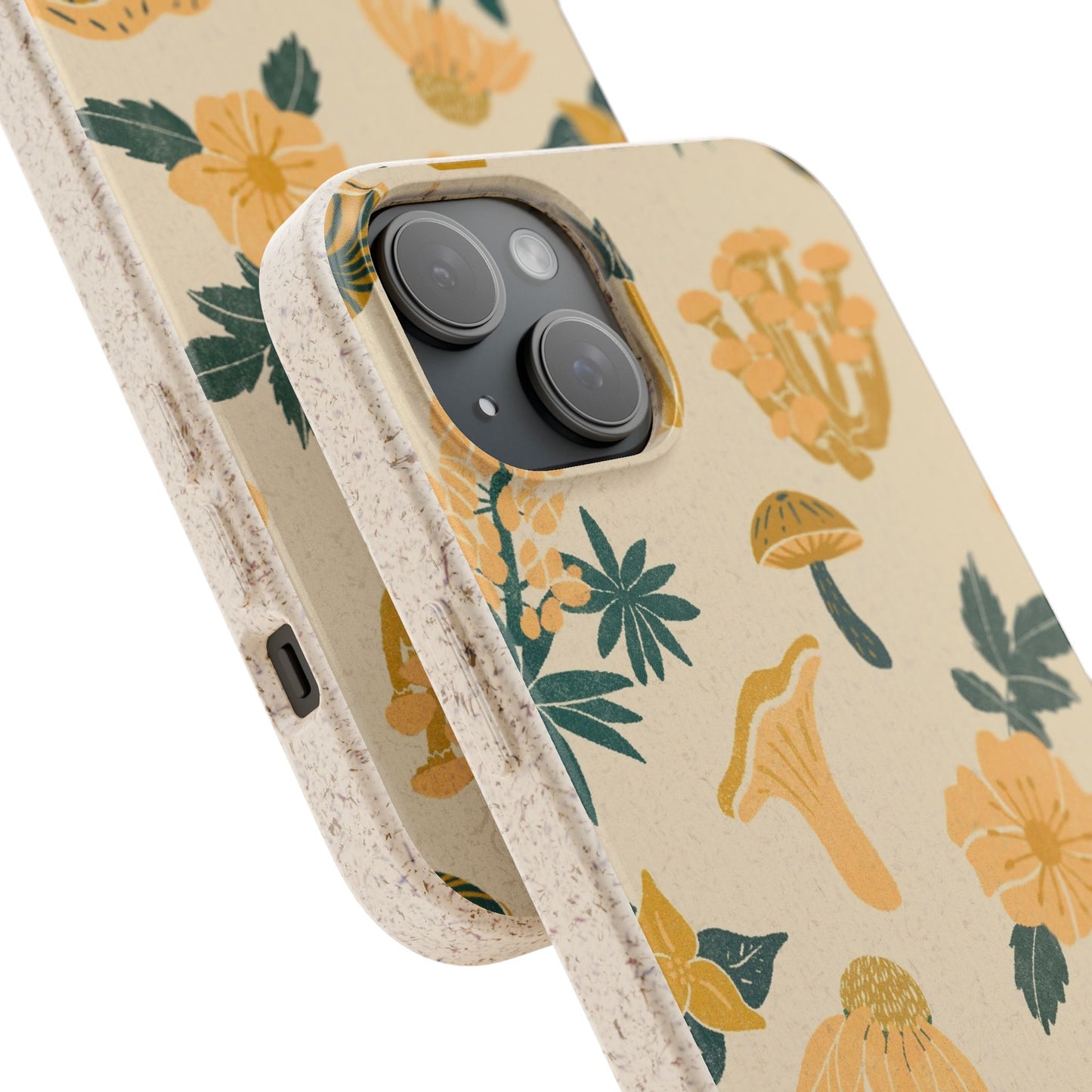 Eco-Friendly Mushroom Floral Phone Case - Forestcore
