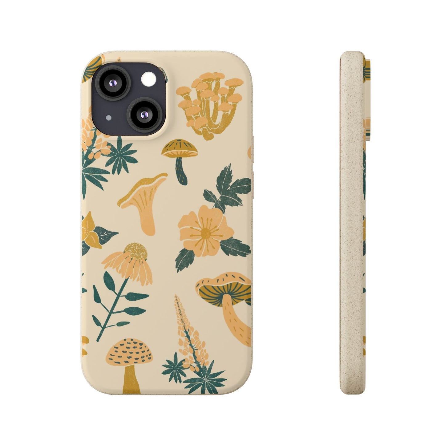Eco-Friendly Mushroom Floral Phone Case - Forestcore
