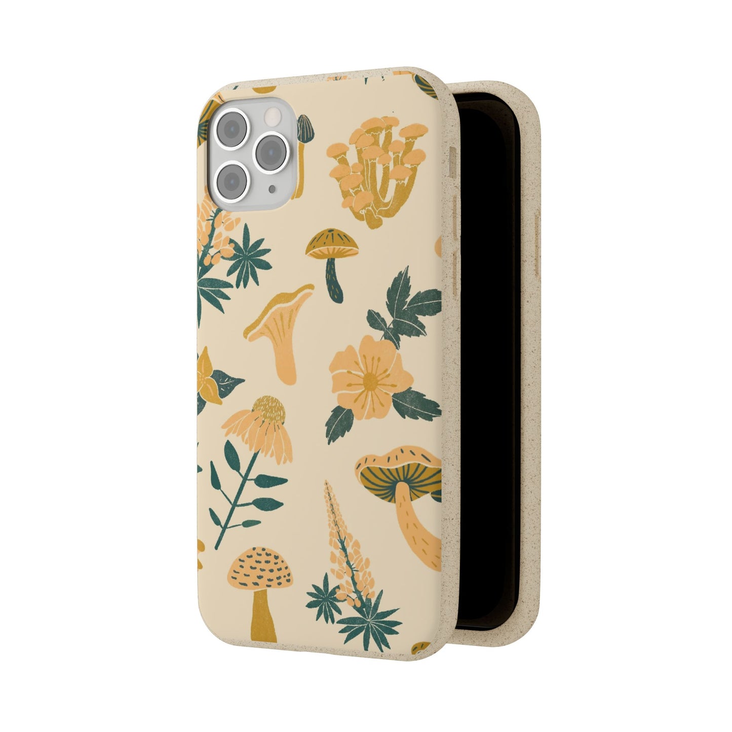 Eco-Friendly Mushroom Floral Phone Case - Forestcore