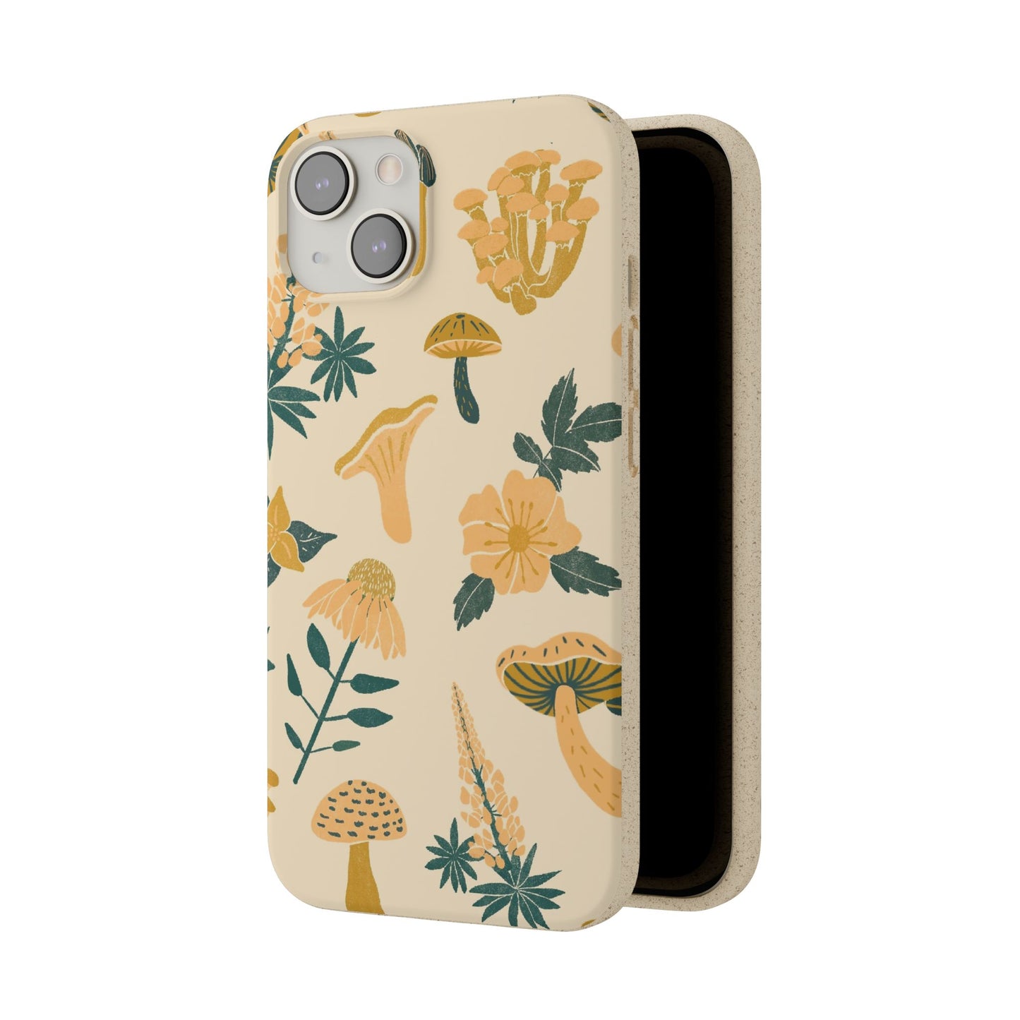 Eco-Friendly Mushroom Floral Phone Case - Forestcore