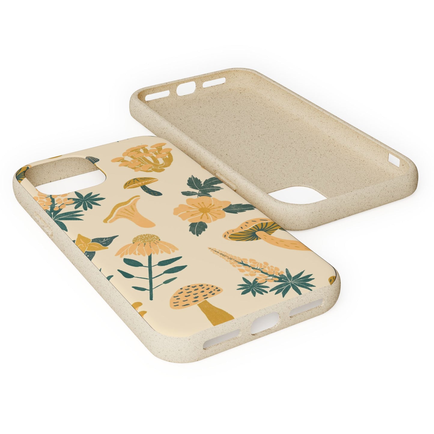Eco-Friendly Mushroom Floral Phone Case - Forestcore