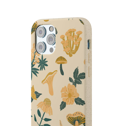 Eco-Friendly Mushroom Floral Phone Case - Forestcore