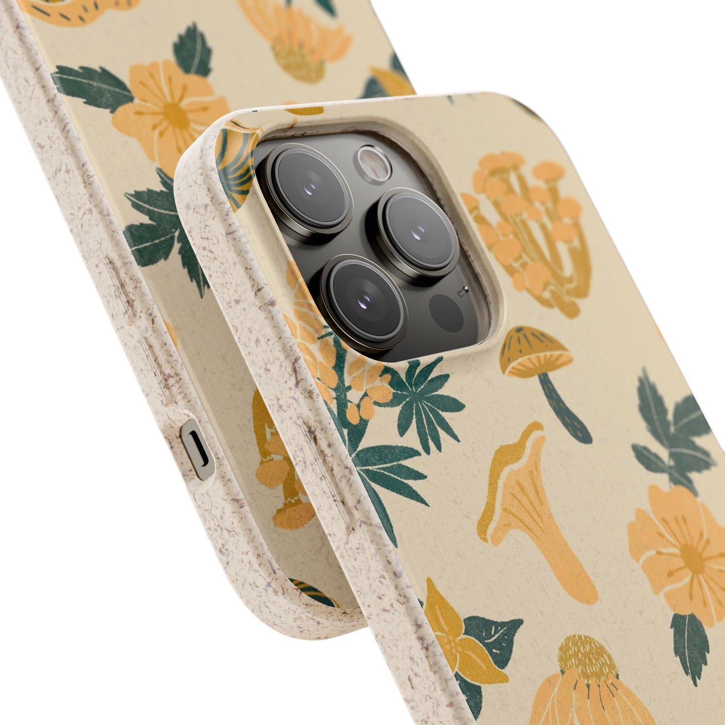 Eco-Friendly Mushroom Floral Phone Case - Forestcore
