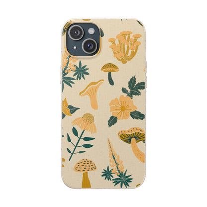Eco-Friendly Mushroom Floral Phone Case - Forestcore