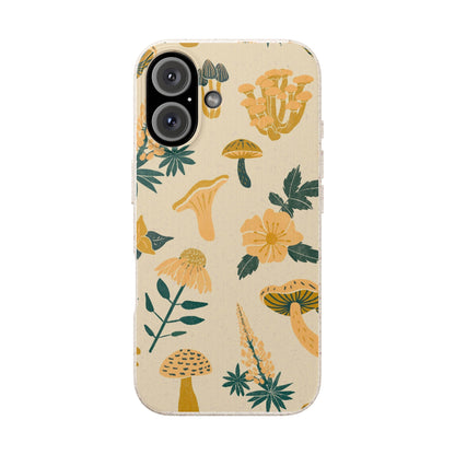 Eco-Friendly Mushroom Floral Phone Case - Forestcore