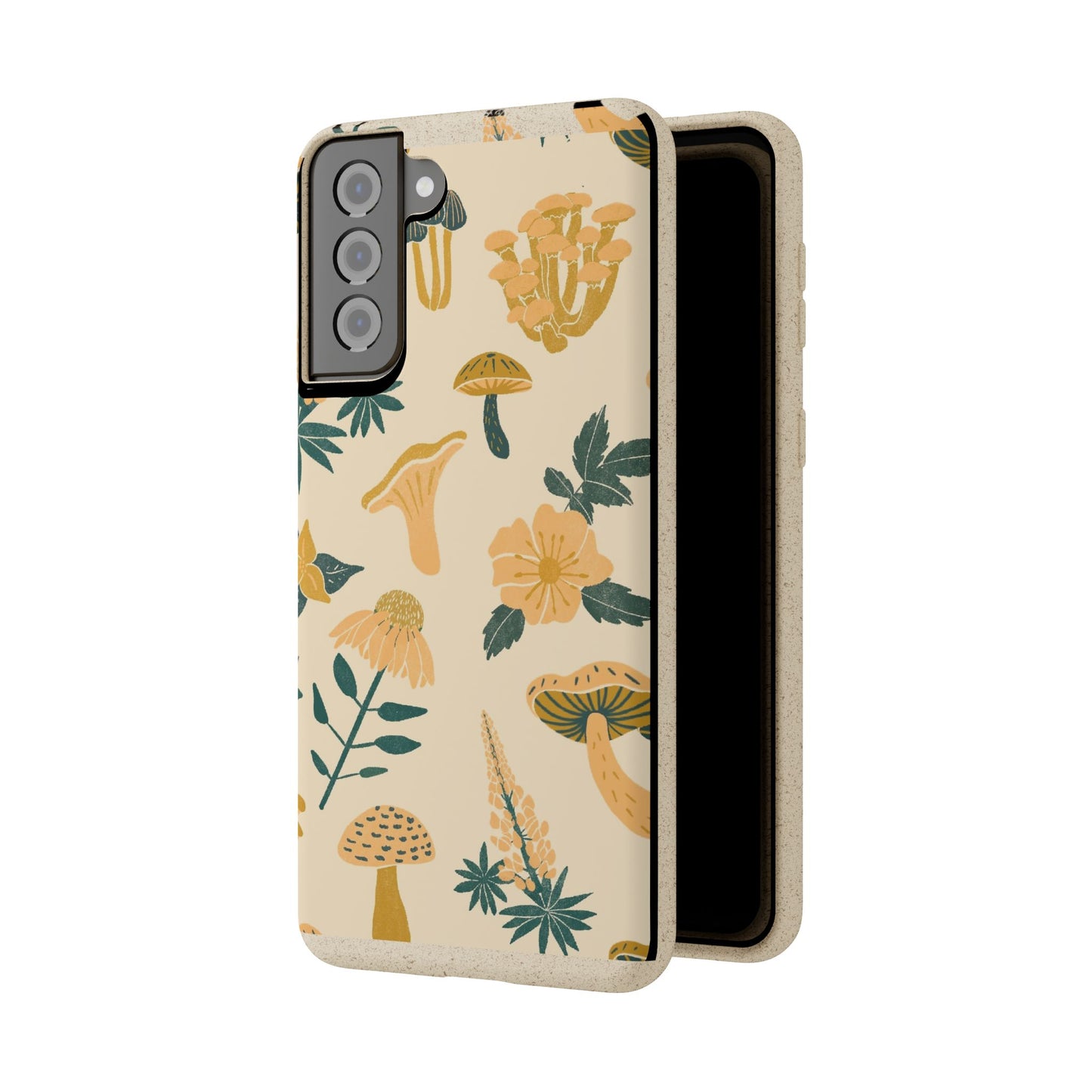 Eco-Friendly Mushroom Floral Phone Case - Forestcore