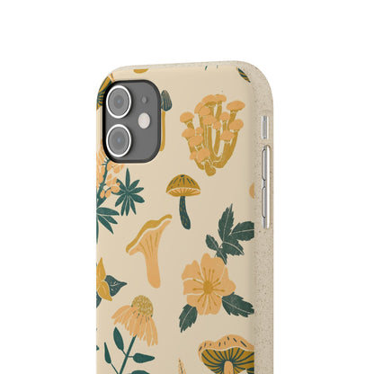 Eco-Friendly Mushroom Floral Phone Case - Forestcore