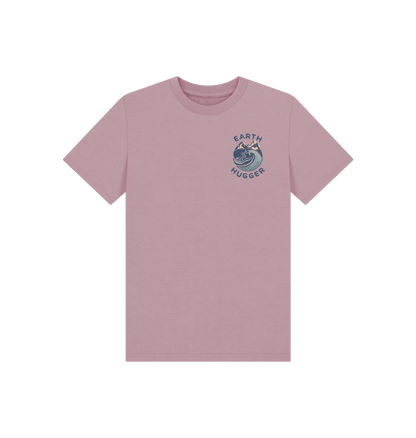 Mauve Printed Kids T-Shirt Front