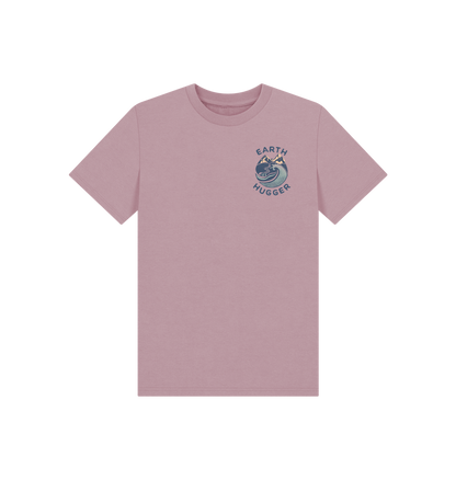 Mauve Printed Kids T-Shirt Front