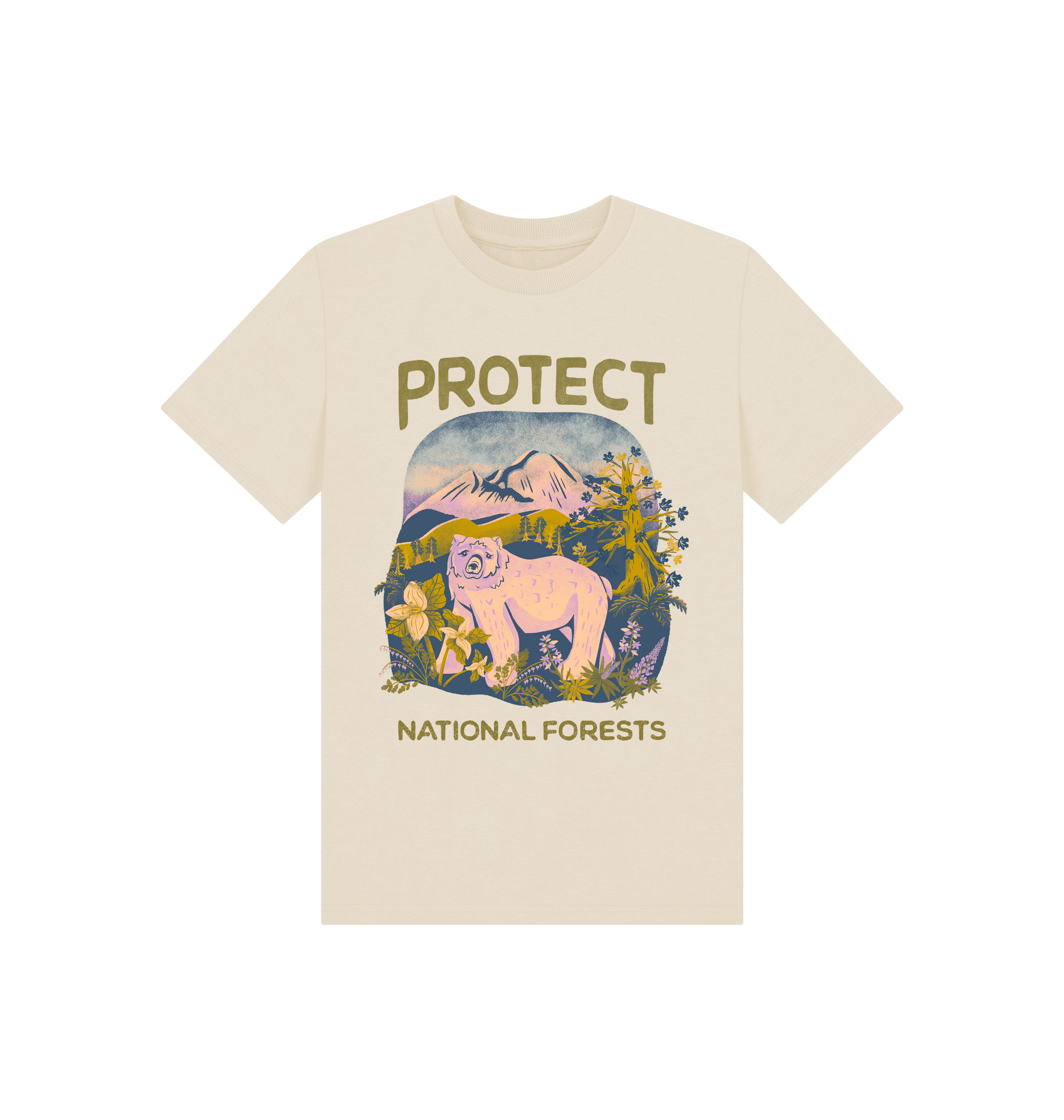 Oat Printed Kids T-Shirt Front