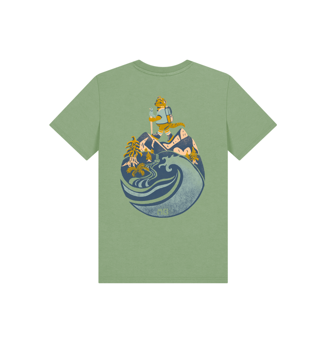 Sage Printed Kids T-Shirt Back