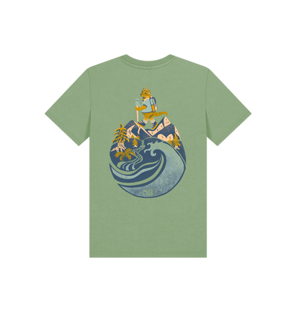 Sage Printed Kids T-Shirt Back