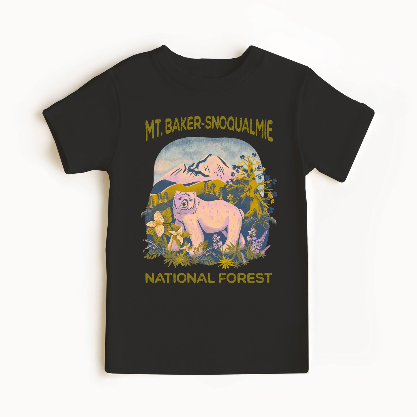 Kid's Organic Tee -  Mt. Baker-Snoqualmie National Forest