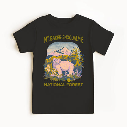 Kid's Organic Tee -  Mt. Baker-Snoqualmie National Forest