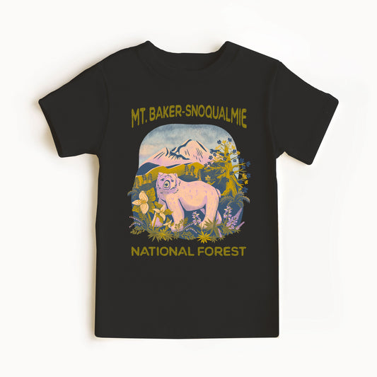Kid's Organic Tee -  Mt. Baker-Snoqualmie National Forest