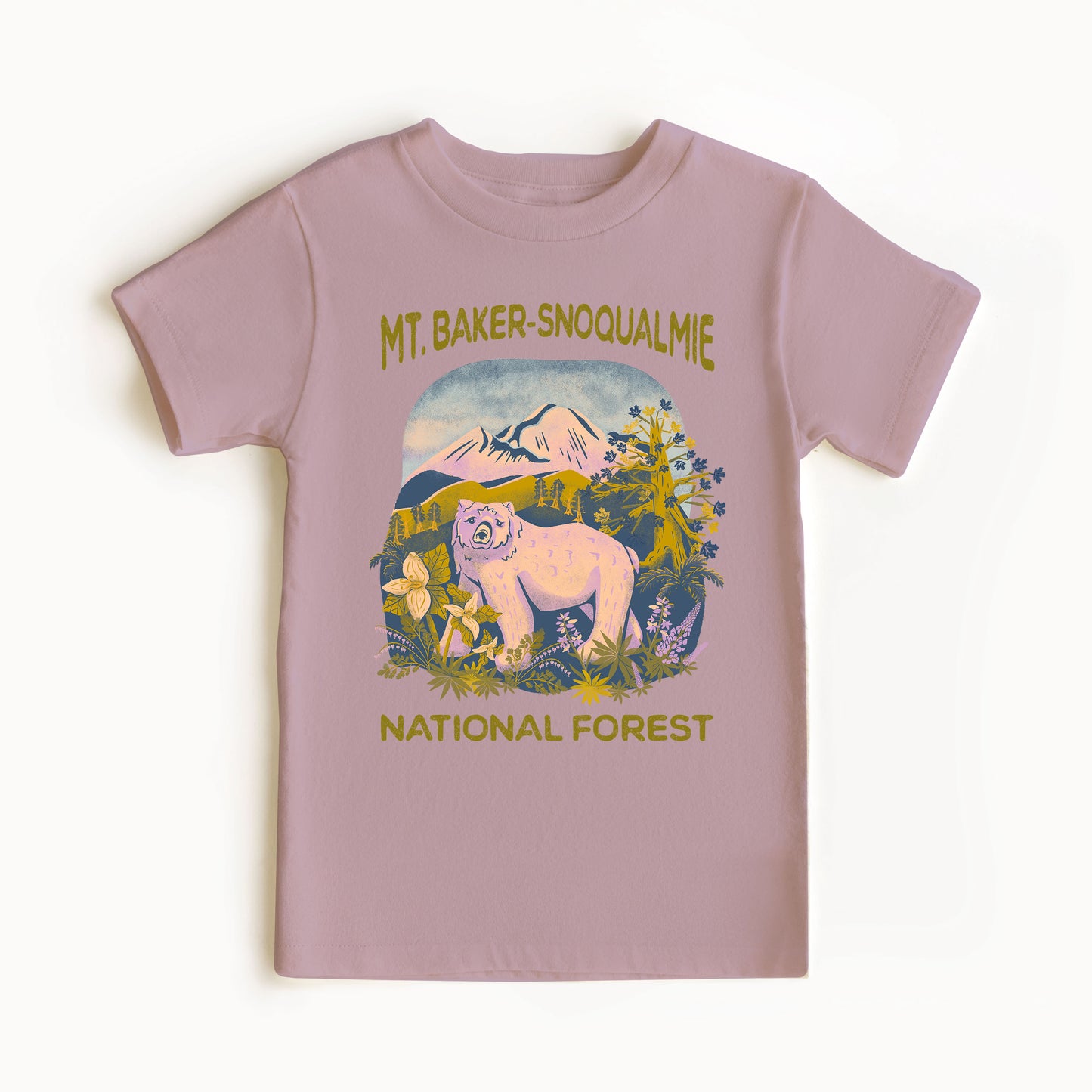 Kid's Organic Tee -  Mt. Baker-Snoqualmie National Forest
