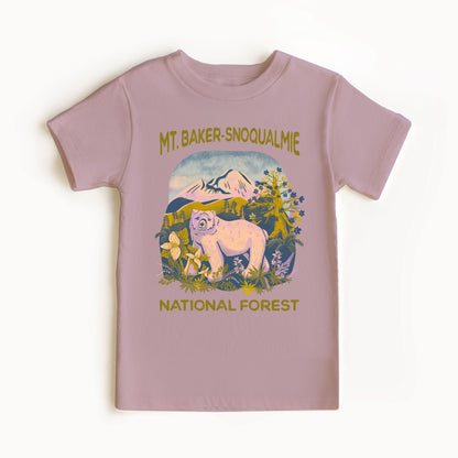Kid's Organic Tee -  Mt. Baker-Snoqualmie National Forest