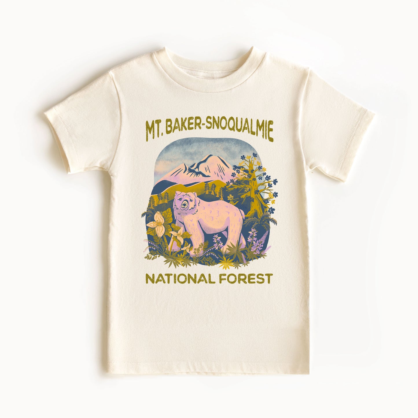 Kid's Organic Tee -  Mt. Baker-Snoqualmie National Forest