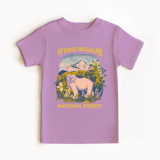 Kid's Organic Mt Baker-Snoqualmie National Forest Tee