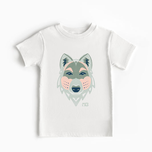Kid's Organic Gray Wolf T-Shirt