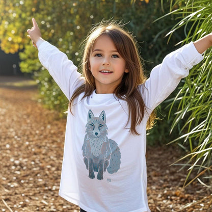 Kids Organic Fox Long-sleeved Tee