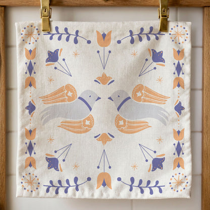Dutch Dove Tea Towel