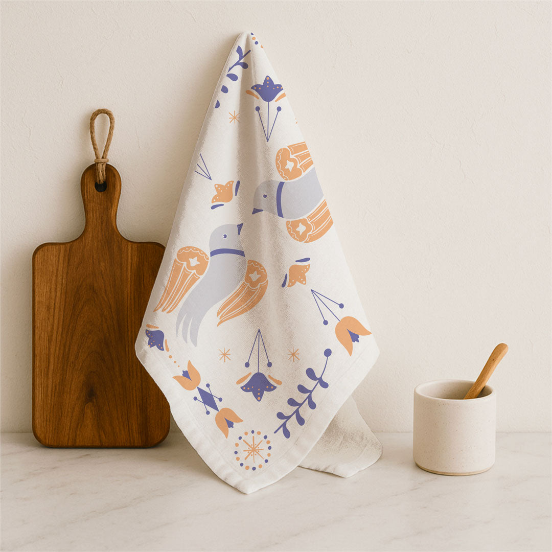 Dutch Dove Tea Towel