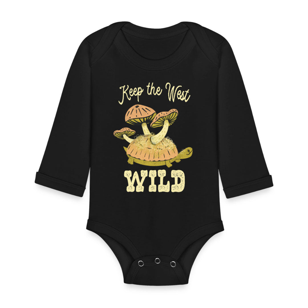 Organic Baby Bodysuit - Keep The West Wild Turtle