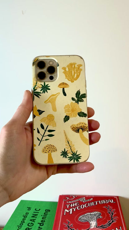 Milieuvriendelijk Telefoonhoesje met Paddenstoelen en Bloemen - Forestcore