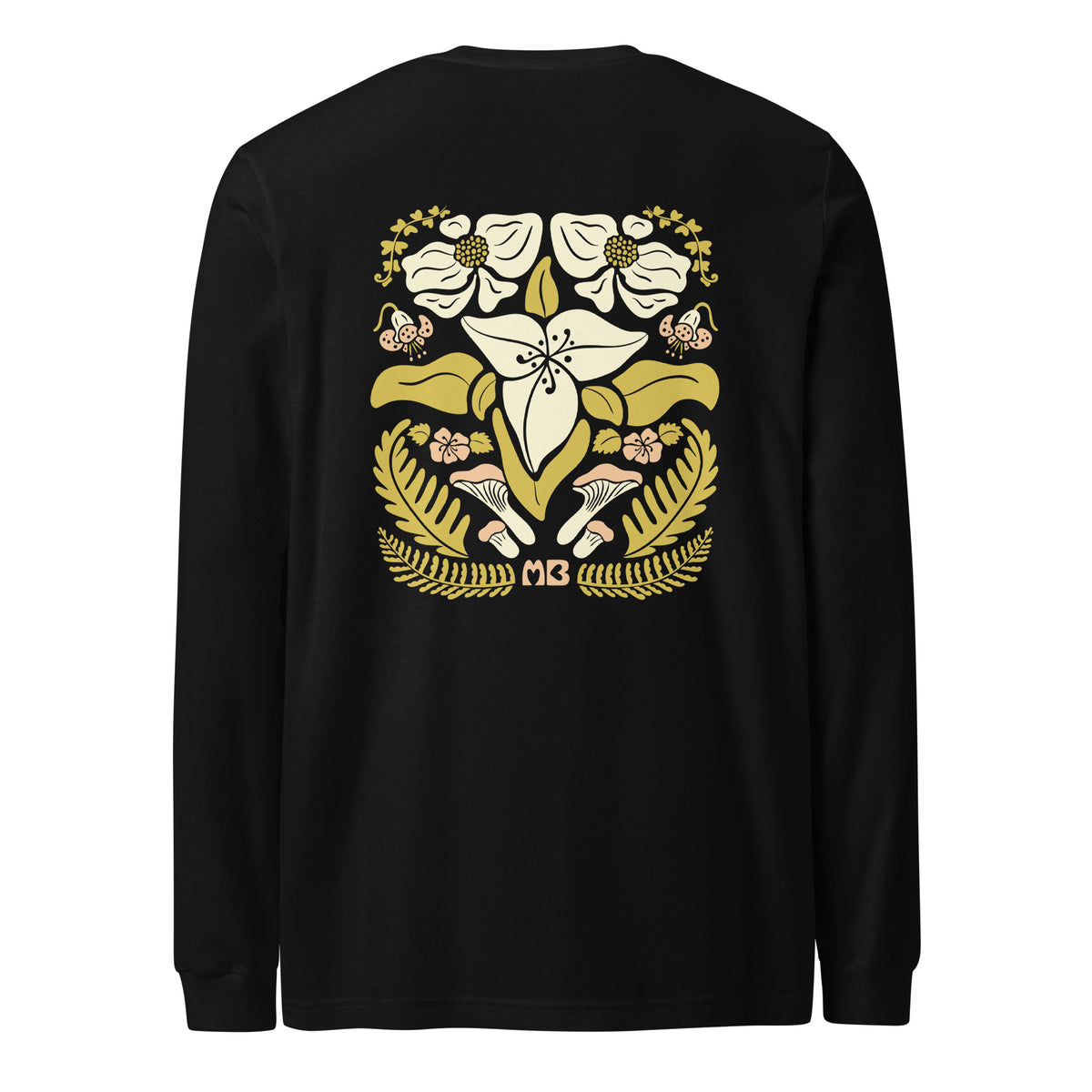 Unisex Trillium T-shirt met lange mouwen