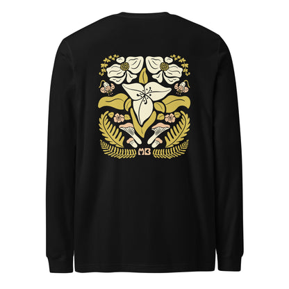 Unisex Trillium T-shirt met lange mouwen