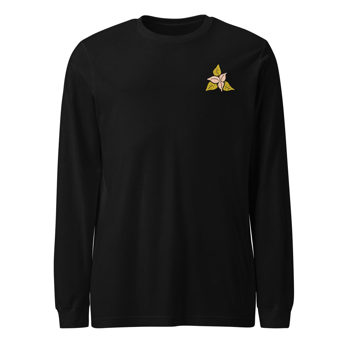 Unisex Trillium T-shirt met lange mouwen