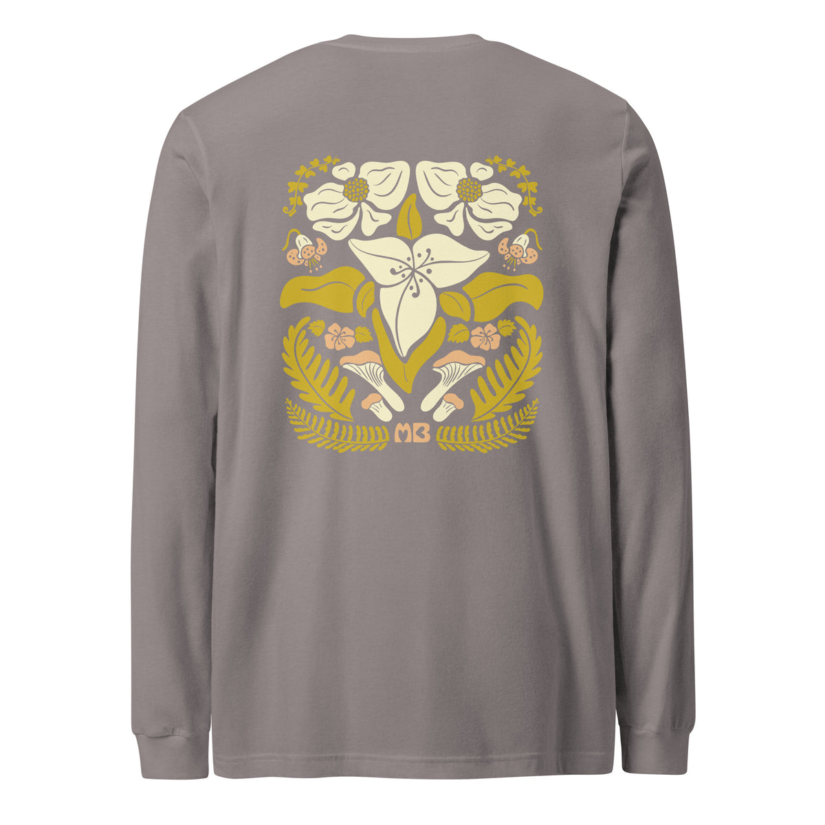 Unisex Trillium T-shirt met lange mouwen