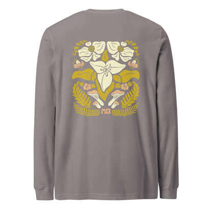 Unisex Trillium T-shirt met lange mouwen