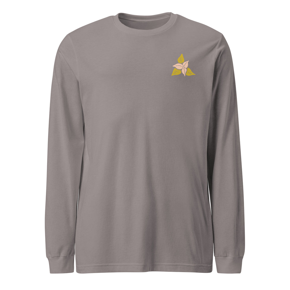 Unisex Trillium T-shirt met lange mouwen