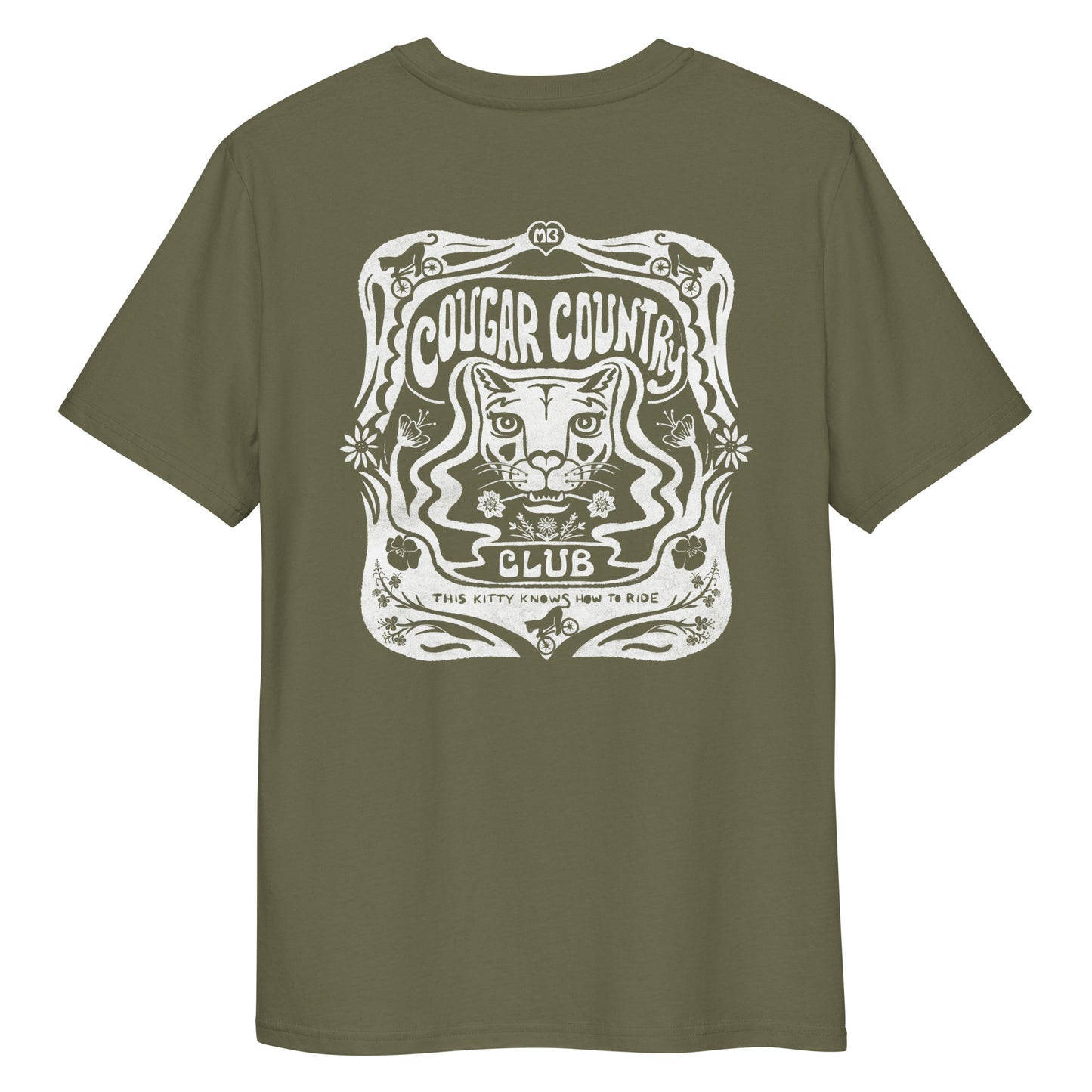 Unisex Biologisch Cougar Country Club T-shirt